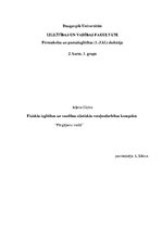 Konspekts 'Fiziskās izglītības un veselības sižetiskās rotaļnodarbības konspekts', 1.
