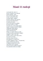 Eseja 'Mani vienpadsmit rudeņi', 1.