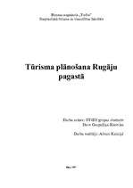 Referāts 'Tūrisma plānošana Rugāju pagastā', 1.