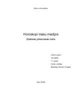 Referāts 'Horoskopi masu medijos', 1.