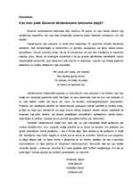 Eseja 'Kas man patīk Eduarda Veidenbauma izmisuma dzejā?', 1.