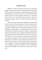 Referāts 'Administrative Violations in Road Traffic', 4.