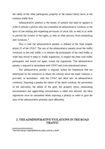 Referāts 'Administrative Violations in Road Traffic', 6.