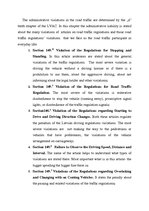 Referāts 'Administrative Violations in Road Traffic', 7.