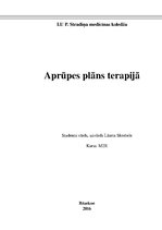 Prakses atskaite 'Aprūpes plāns terapijā', 1.