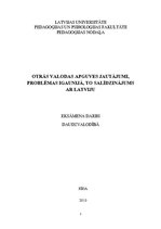 Konspekts 'Otrās valodas apguves jautājumi, problēmas Igaunijā, to salīdzinājums ar Latviju', 1.
