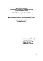 Konspekts 'Moduļu veidošana', 1.