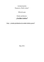 Eseja 'Sociālā apdrošināšana kā sociālās drošības pamats', 1.
