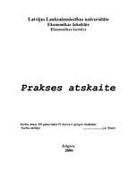 Prakses atskaite 'Prakse aģentūrā "Kultūra"', 1.