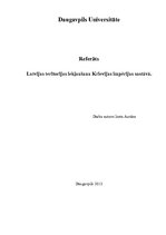 Referāts 'Latvijas teritorijas iekļaušana Krievijas impērijas sastāvā', 1.