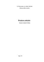 Prakses atskaite 'Finanšu grāmatvedība', 1.