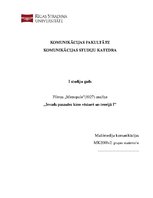 Referāts 'Filmas "Metropole" analīze', 1.