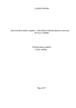 Referāts 'Administratīvo tiesību subjekts - Pašvaldības Publisko iepirkumu komisija', 1.