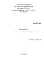 Referāts 'Pedagoģijas teoriju kritisks izvērtējums', 1.