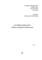 Referāts 'Sava izglītības modeļa analīze balstoties uz kognitīvās teorijas pamata', 1.