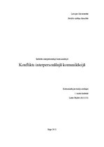 Referāts 'Konflikts interpersonālajā komunikācijā', 1.