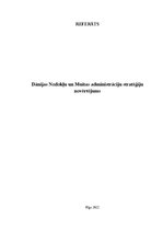 Referāts 'Dānijas Nodokļu un Muitas administrāciju stratēģiju novērtējums', 1.