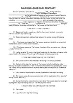 Paraugs 'Sale/and-lease Back Contract', 1.