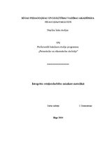 Konspekts 'Integrētā nodarbība "Lāča miegs"', 1.