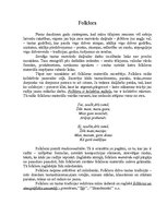 Konspekts 'Latviešu folklora', 1.