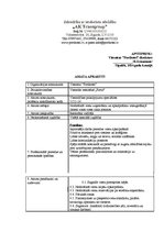 Paraugs 'Amata apraksts viesmīlības pakalpojumu speciālistam', 1.