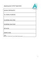 Eseja 'Business Analysis', 1.