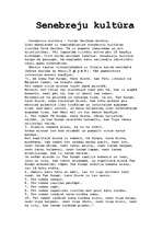 Eseja 'Senebreju kultūra', 1.