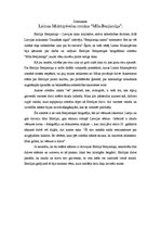 Eseja 'Laimas Muktupāvelas romāns "Mīla. Benjamiņa"', 1.