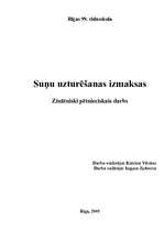 Referāts 'Suņu uzturēšanas izmaksas', 1.