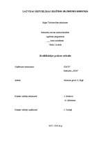 Prakses atskaite 'Kvalifikācijas prakses atskaite', 1.