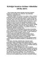 Eseja 'Kristīgās baznīcas nozīme viduslaiku cilvēka dzīvē', 1.