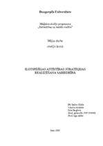 Eseja 'Ilgtspējīgas attīstības stratēģijas realizēšana sabiedrībā', 1.