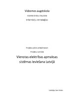 Referāts 'Projekta "Vienotas elektrības apmaksas sistēmas ieviešana Latvijā" plāns', 1.
