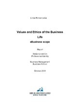 Referāts 'Values and Ethics of the Business Life', 1.