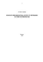 Referāts 'Fosfātu piesārņojuma avotu un ietekmes uz vidi novērtējums', 1.