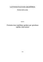 Referāts 'Zvērināta tiesu izpildītāja aprēķins par sprieduma izpildes izdevumiem', 1.