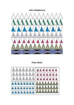 Konspekts 'Trijstūru fona un joslas raksts', 1.