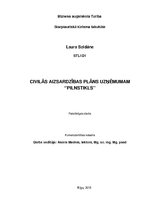 Konspekts 'Civilās aizsardzības plāns uzņēmumam "Pilnstikls"', 1.