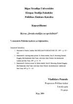 Konspekts 'Politiskā kultūra un leģitimitāte', 1.