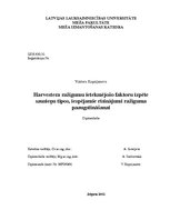 Diplomdarbs 'Harvestera ražīgumu ietekmējošo faktoru izpēte sausieņu tipos, iespējamie risinā', 1.