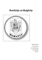 Konspekts 'Rumānija un Bulgārija', 1.