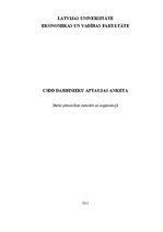 Paraugs 'CSDD darbinieku aptaujas anketa', 1.