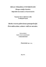 Konspekts 'Cilvēkresursu plānošana', 1.