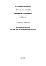 Konspekts 'Pētījumu joma Latvijā: analītisks raksturojums', 1.