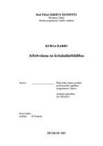 Referāts 'Atbrīvošana no kriminālatbildības', 1.