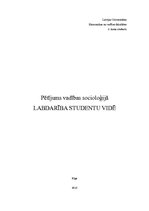 Referāts 'Labdarība studentu vidē', 1.