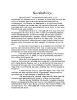 Referāts 'Sustainability', 1.