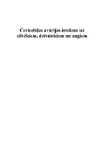 Referāts 'Černobiļas AES katastrofas ietekme', 1.