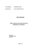 Diplomdarbs 'Viesu māja Bauskā', 1.