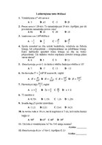 Konspekts 'Atkartojuma testi matemātikā 10.klasei', 1.